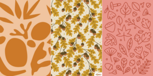 motif feuille automne 