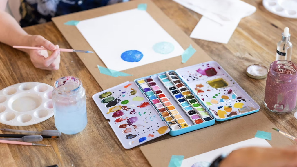 Atelier d'aquarelle à Méli Mélo Créations